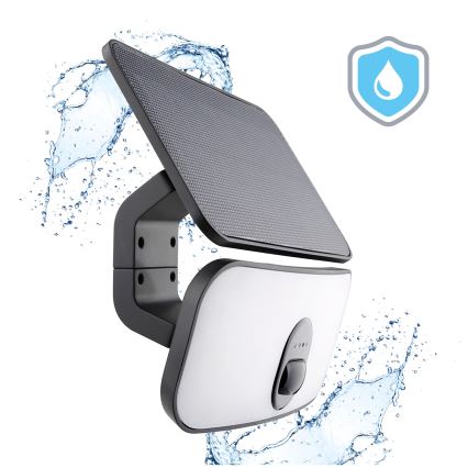 LED päikeseenergia prožektor anduriga LED/13W/3,7V IP65 4000K 4000 mAh