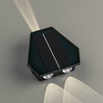LED päikeseenergia seinavalgusti anduriga LED/2W/5V IP54 1300 mAh