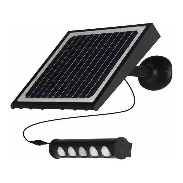 LED päikeseenergia seinavalgusti liikumis- ja hämarustundlikuga LED/8W/3,7V 4000 mAh 4000K IP65