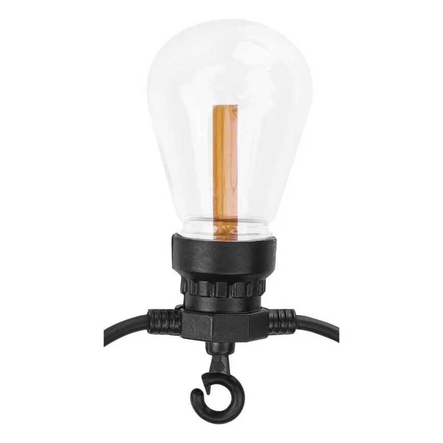 LED päikeseenergial töötav dekoratiivne valguskett 10×LED/0,6 W/1,2 V 4,5 m IP44 800 mAh