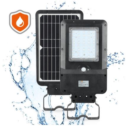 LED-päikeseenergial töötav tänavavalgusti anduriga STREET LED/15W/7,4V 4000K IP65 5400 mAh