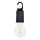 LED-päikeselaetav latern LUMINA LUMO, LED/USB, 300 mAh, must