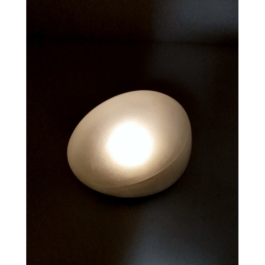 LED päikeselamp 2xLED/1,2V 300 mAh IP44 must/valge