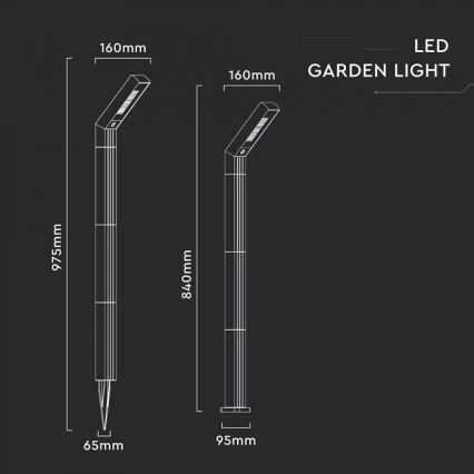 LED päikeselamp 2‑ühes LED/1,5 W/3,7 V IP65 1500 mAh
