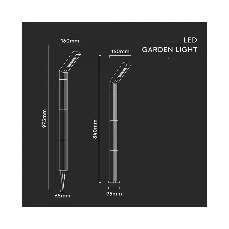 LED päikeselamp 2‑ühes LED/1,5 W/3,7 V IP65 1500 mAh