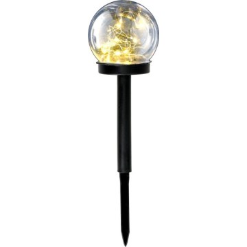 LED-päikeselamp anduriga GLEAM LED/1,2V 3000K IP44 40 mAh läbipaistev/must