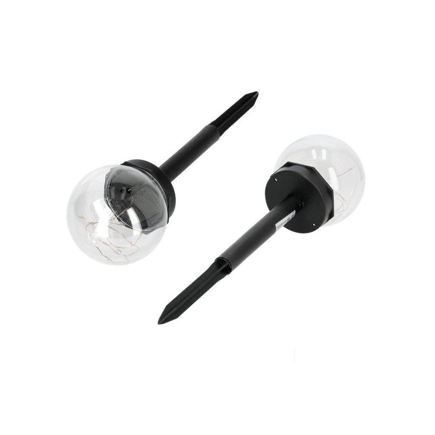 LED-päikeselamp anduriga GLEAM LED/1,2V 3000K IP44 40 mAh läbipaistev/must