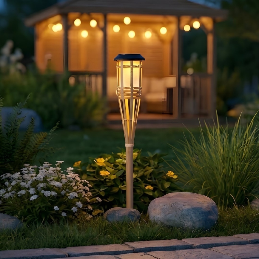 LED päikeselamp BAMBOO LED/1,2V 150 mAh 1800K 56 cm IP44 beež