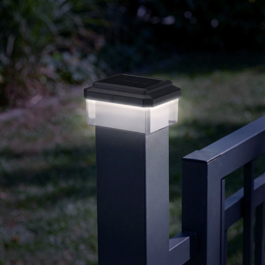 LED päikeselamp ELVO LED/4,5W/1,2V 300 mAh IP44 must
