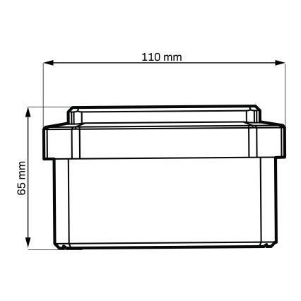 LED päikeselamp ELVO LED/4,5W/1,2V 300 mAh IP44 must