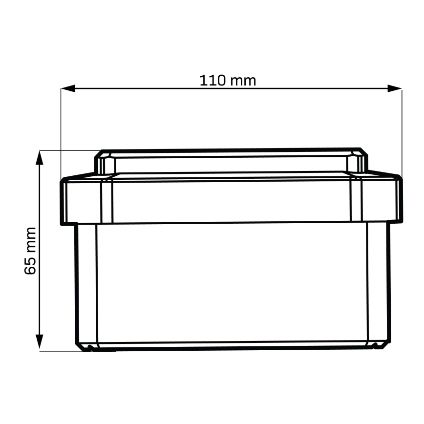 LED päikeselamp ELVO LED/4,5W/1,2V 300 mAh IP44 must