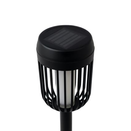 LED päikeselamp FLAME LED/1,2V 100 mAh 1800K 37 cm IP44 must