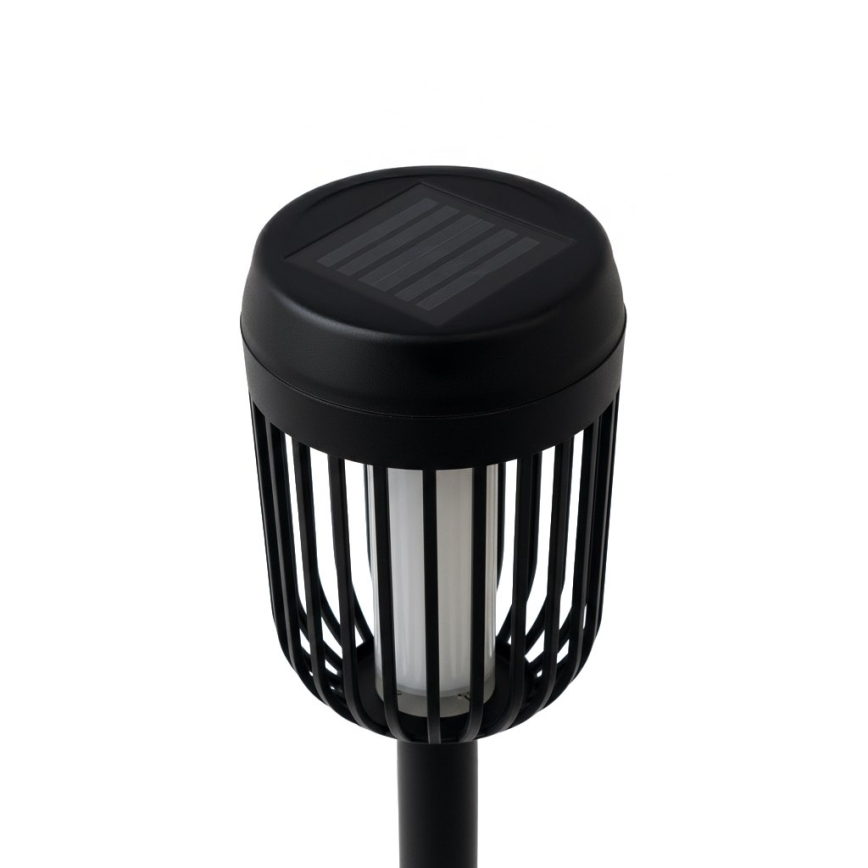 LED päikeselamp FLAME LED/1,2V 100 mAh 1800K 37 cm IP44 must