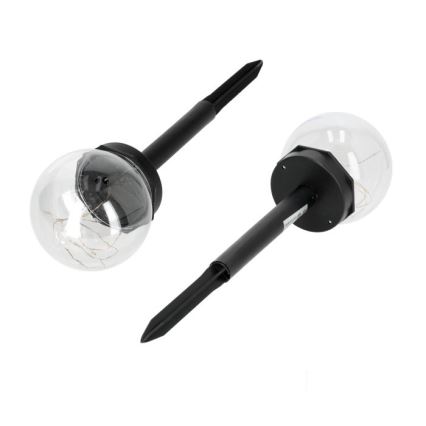 LED päikeselamp GLEAM LED/1,2V 3000K IP44 40 mAh läbipaistev/must