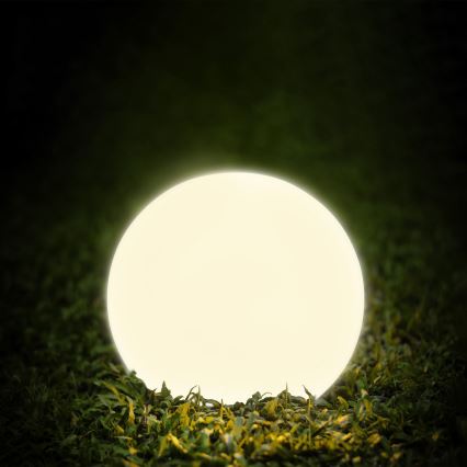LED päikeselamp KULA LED/3,2V 3000/4000/6500K läbimõõt 30 cm 600 mAh IP65 valge