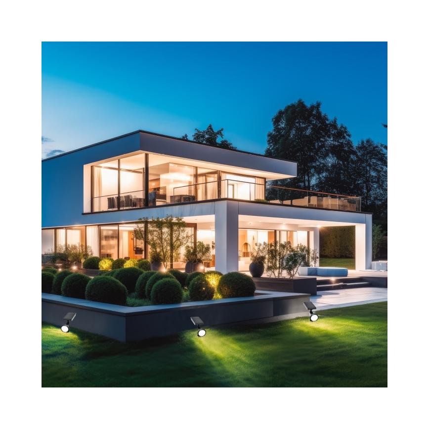 LED päikeselamp LANCE LED/3,7V 6000K IP44 1500 mAh