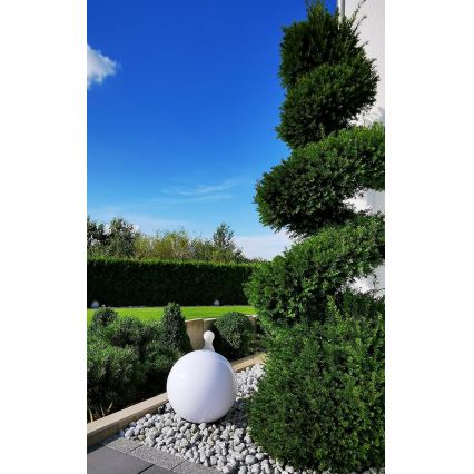 LED päikeselamp LED/1,2V 6500K 200 mAh läb. 30 cm IP44 valge/must