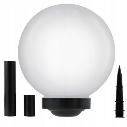 LED päikeselamp LED/1,2V 6500K 200 mAh läb. 30 cm IP44 valge/must