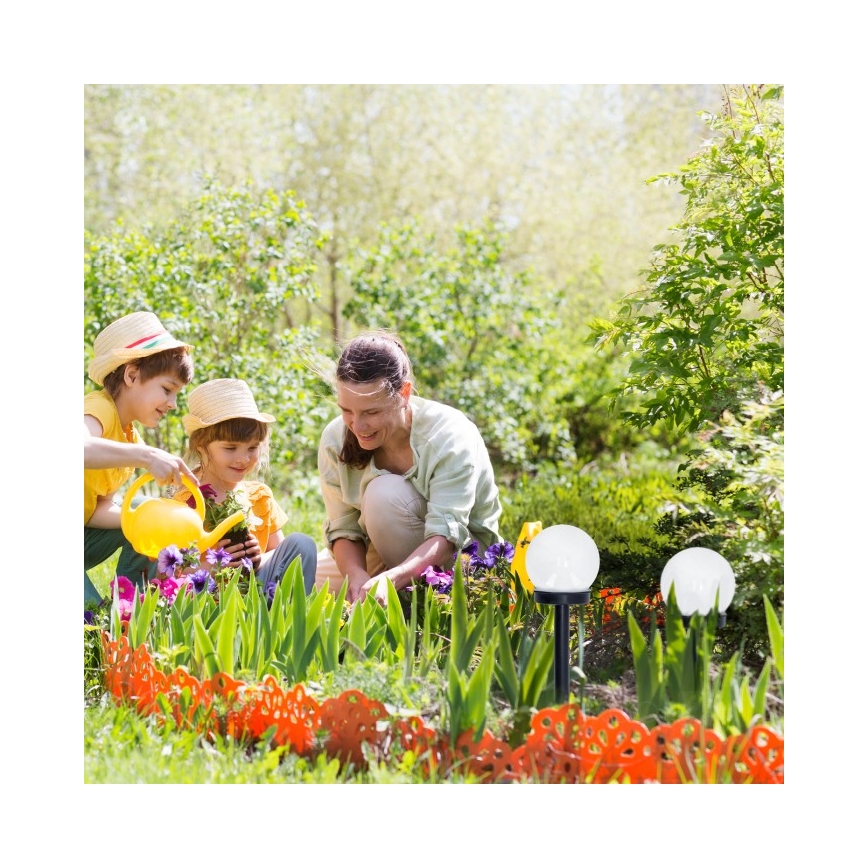 LED päikeselamp SPHERE LED/1,2V 4000K IP44 40 mAh läbimõõt 10 cm