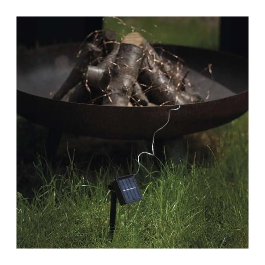 LED päikesevalgusketi LED/2,4W/1,2V 1xAA 15 m IP44 3000K 600 mAh