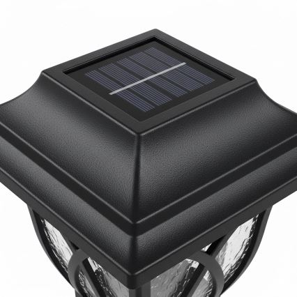LED päikesepaneeliga aialamp LAWN LED/1,2V 100 mAh 3000K 44 cm IP44 must