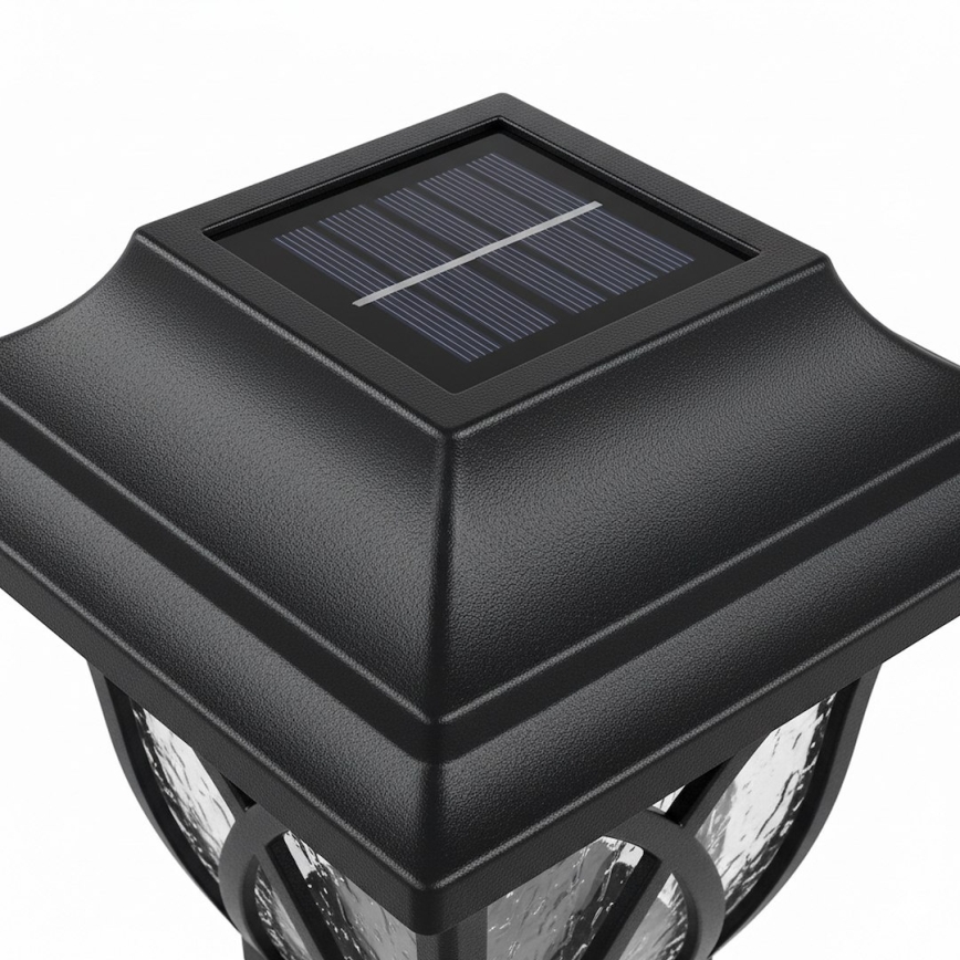 LED päikesepaneeliga aialamp LAWN LED/1,2V 100 mAh 3000K 44 cm IP44 must