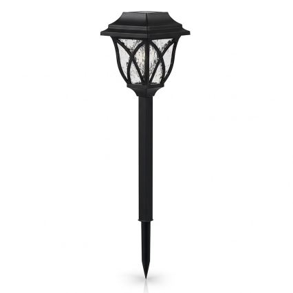 LED päikesepaneeliga aialamp LAWN LED/1,2V 100 mAh 3000K 44 cm IP44 must