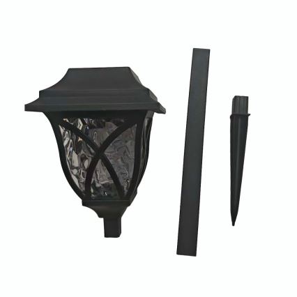 LED päikesepaneeliga aialamp LAWN LED/1,2V 100 mAh 3000K 44 cm IP44 must