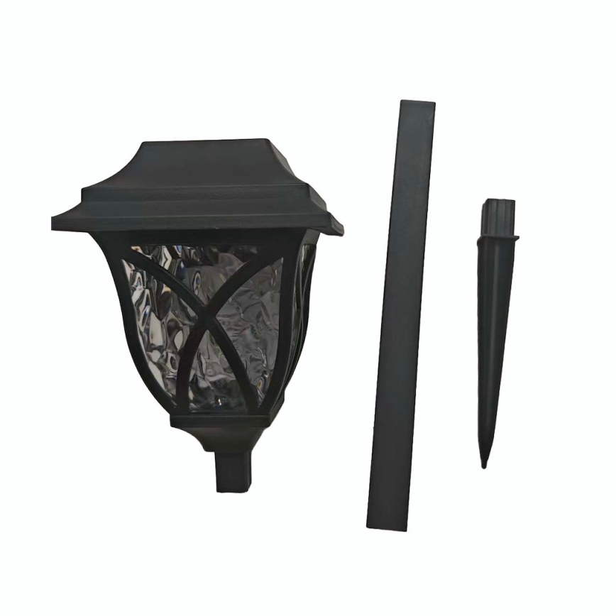 LED päikesepaneeliga aialamp LAWN LED/1,2V 100 mAh 3000K 44 cm IP44 must