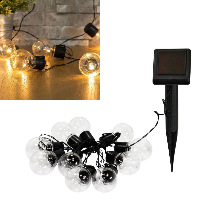 LED Päikesepaneeliga dekoratiivne kett LED/1,2V 300 mAh 3,8 m IP44