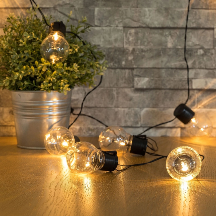LED Päikesepaneeliga dekoratiivne kett LED/1,2V 300 mAh 3,8 m IP44