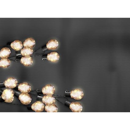 LED Päikesepaneeliga dekoratiivne kett LED/1,2V 300 mAh 3,8 m IP44