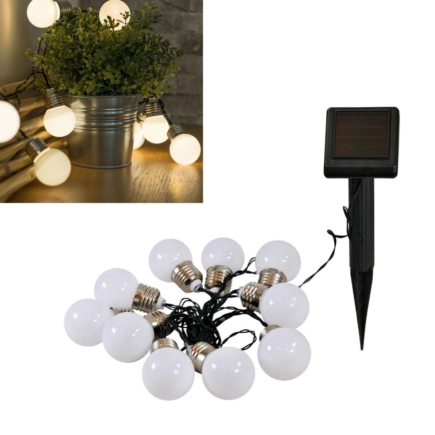 LED Päikesepaneeliga dekoratiivne kett LED/1,2V 300 mAh 3,8 m IP44
