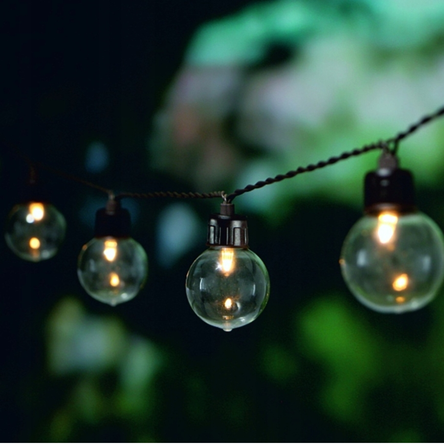 LED-päikesepaneeliga dekoratiivne valguskett 20×LED / 8 funktsiooni, 500 mAh, 7,6 m, IP67, soe valge