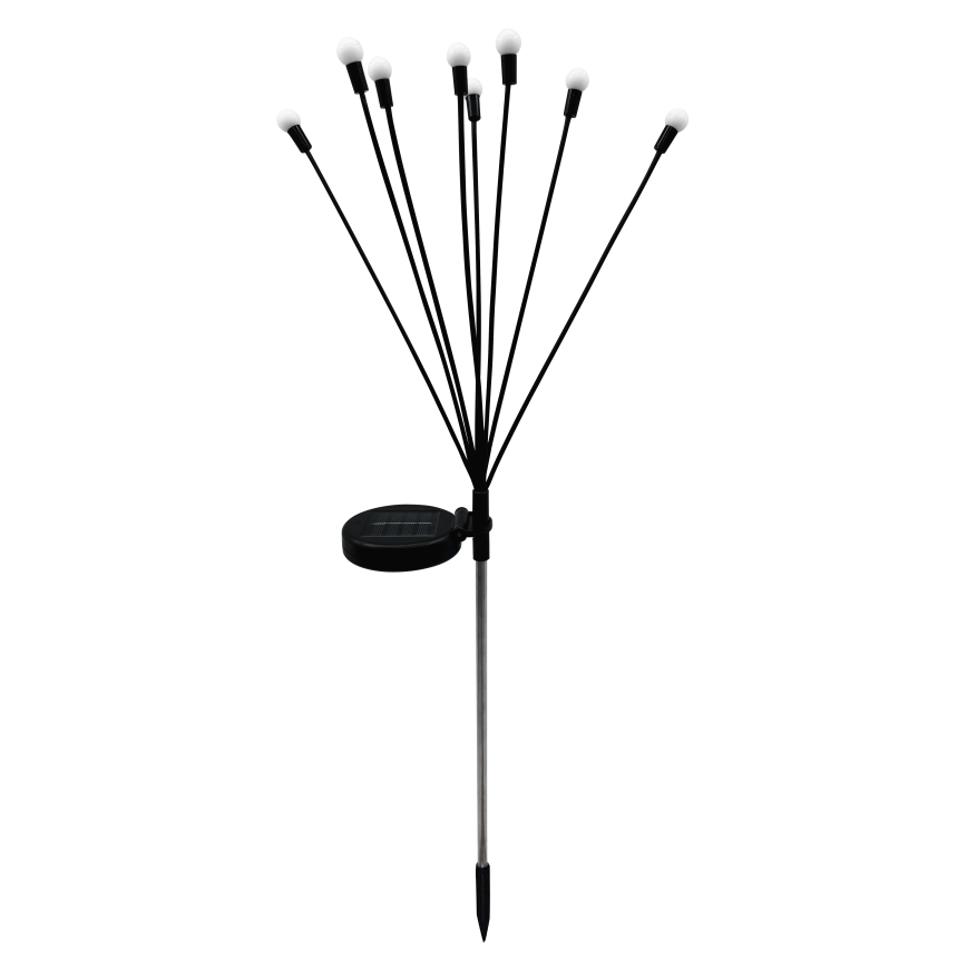 LED Päikesepaneeliga dekoratiivne valgusti 8xLED/1,2V 3000K 73 cm 600 mAh IP44