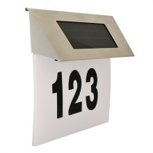 LED Päikesepaneeliga majanumber 1,2V IP44