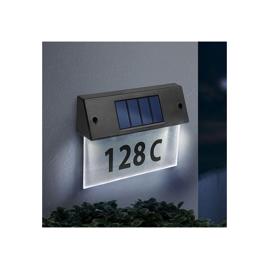LED Päikesepaneeliga majanumber LED/1,2V/600 mAh IP44