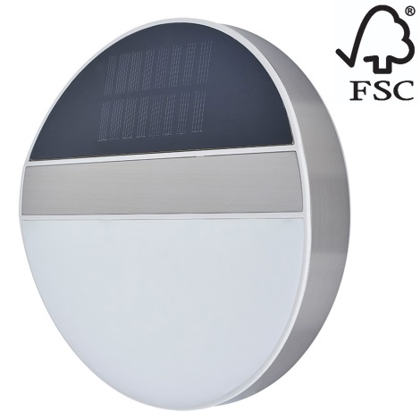 LED Päikesepaneeliga majanumber LED/3x0,1W/2,4V IP44 - FSC sertifitseeritud