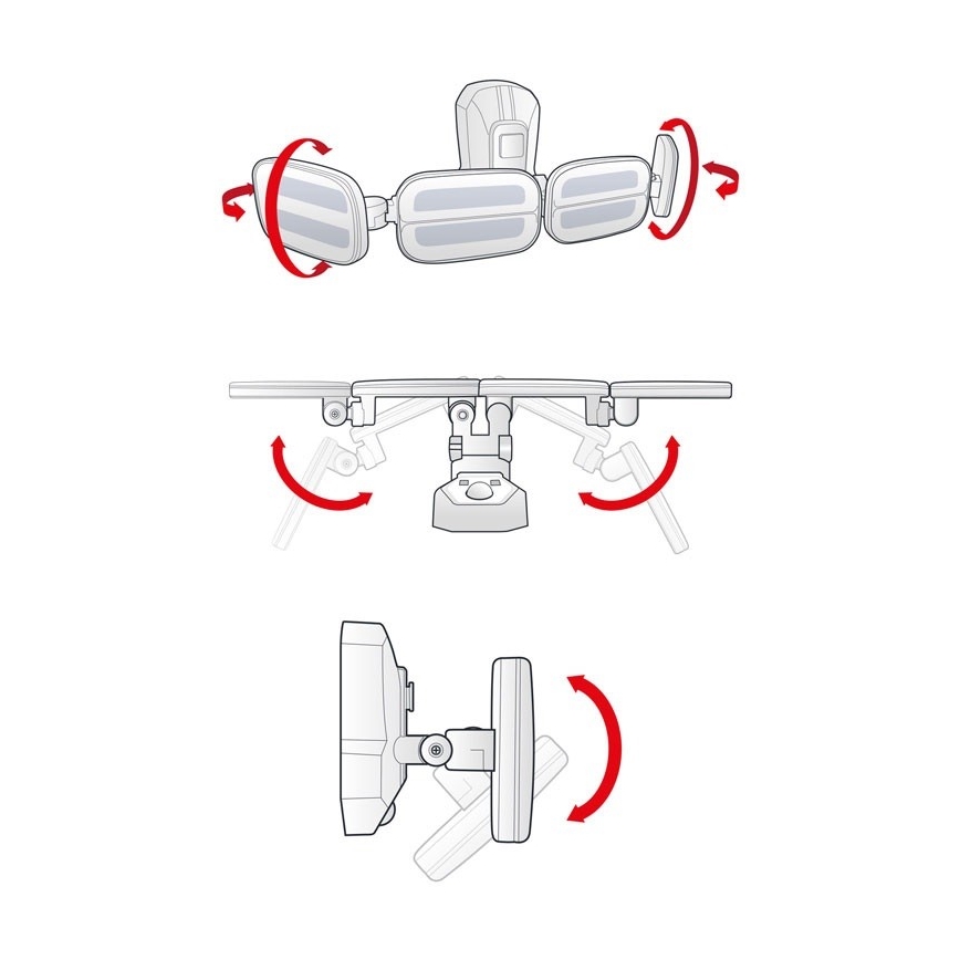 LED Päikesepaneeliga prožektor anduriga 4xLED/2,5W/6V IP65 + pult
