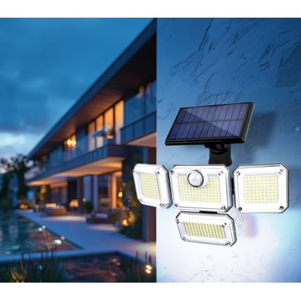LED päikesereflektor anduriga GLOW LED/2,5W/3,7V 6500K IP44 2400 mAh + kaugjuhtimispult