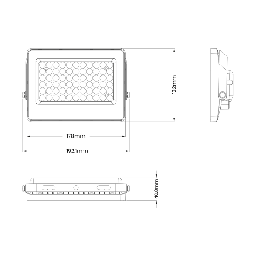 LED Päikesepaneeliga prožektor FOCUS 60W/10000 mAh 3,2V 6000K IP65 + pult