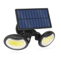 LED Päikesepaneeliga prožektor koos anduriga 2xLED/4W/5V IP65 2000 mAh