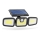 LED Päikesepaneeliga prožektor koos anduriga 3xLED/3,3W/5V IP65 2400 mAh