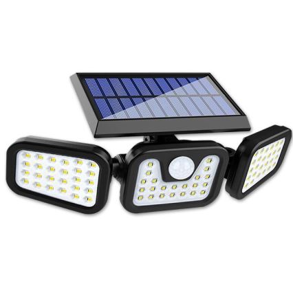 LED Paindlik päikesepaneeliga prožektor anduriga LED/15W/3,7V 2400 mAh IP54 4500K