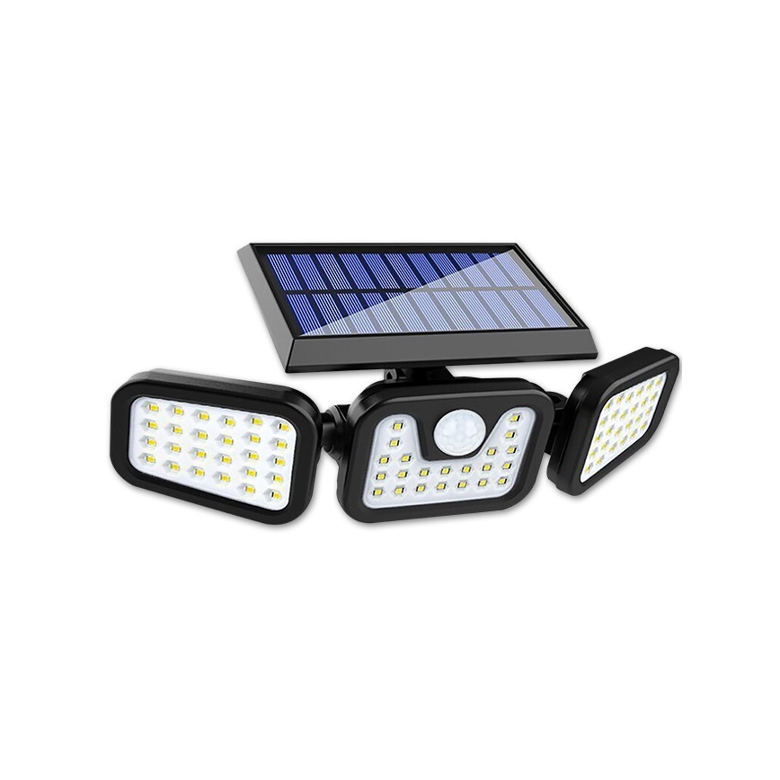 LED Paindlik päikesepaneeliga prožektor anduriga LED/15W/3,7V 2400 mAh IP54 4500K