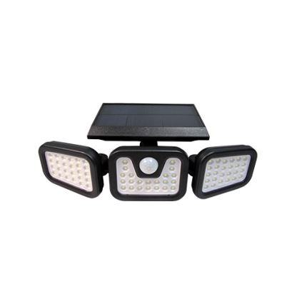 LED Paindlik päikesepaneeliga prožektor anduriga LED/15W/3,7V 2400 mAh IP54 4500K
