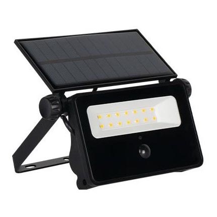 LED Päikesepaneeliga prožektor koos anduriga LED/30W/5,5V 3000 mAh IP65