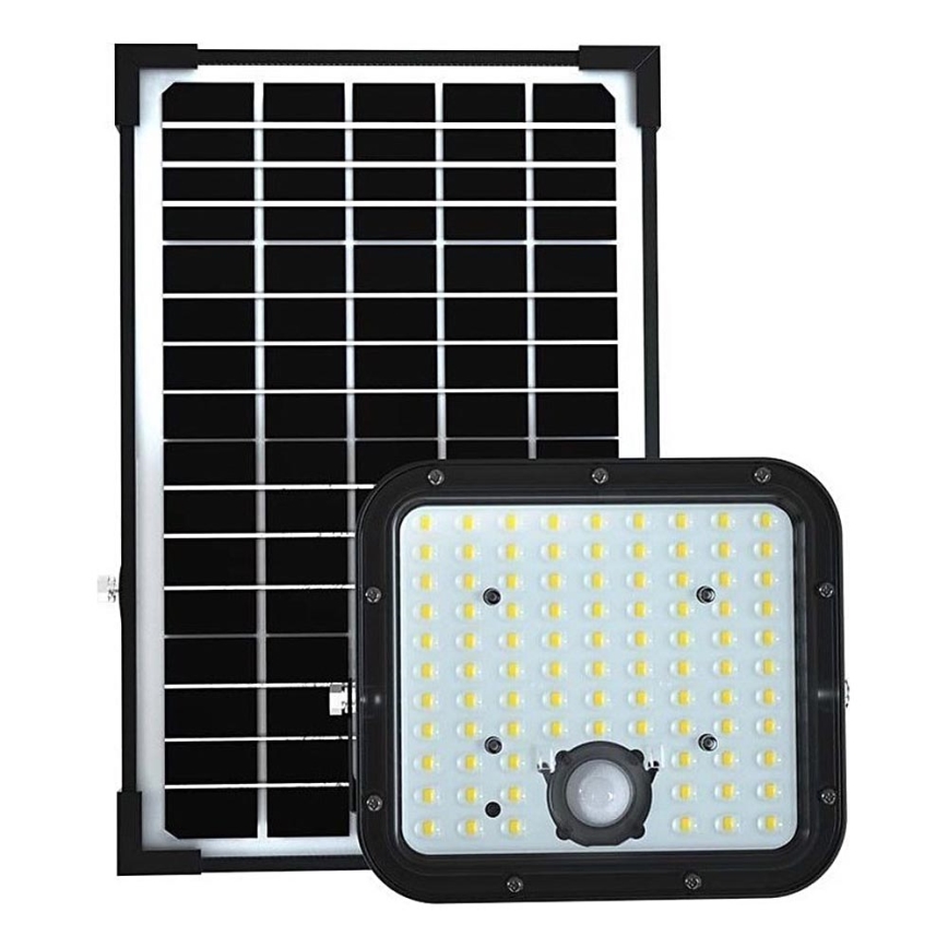 LED Päikesepaneeliga prožektor koos anduriga LED/30W/6,4V 4000K 6000 mAh + kaugjuhtimispult