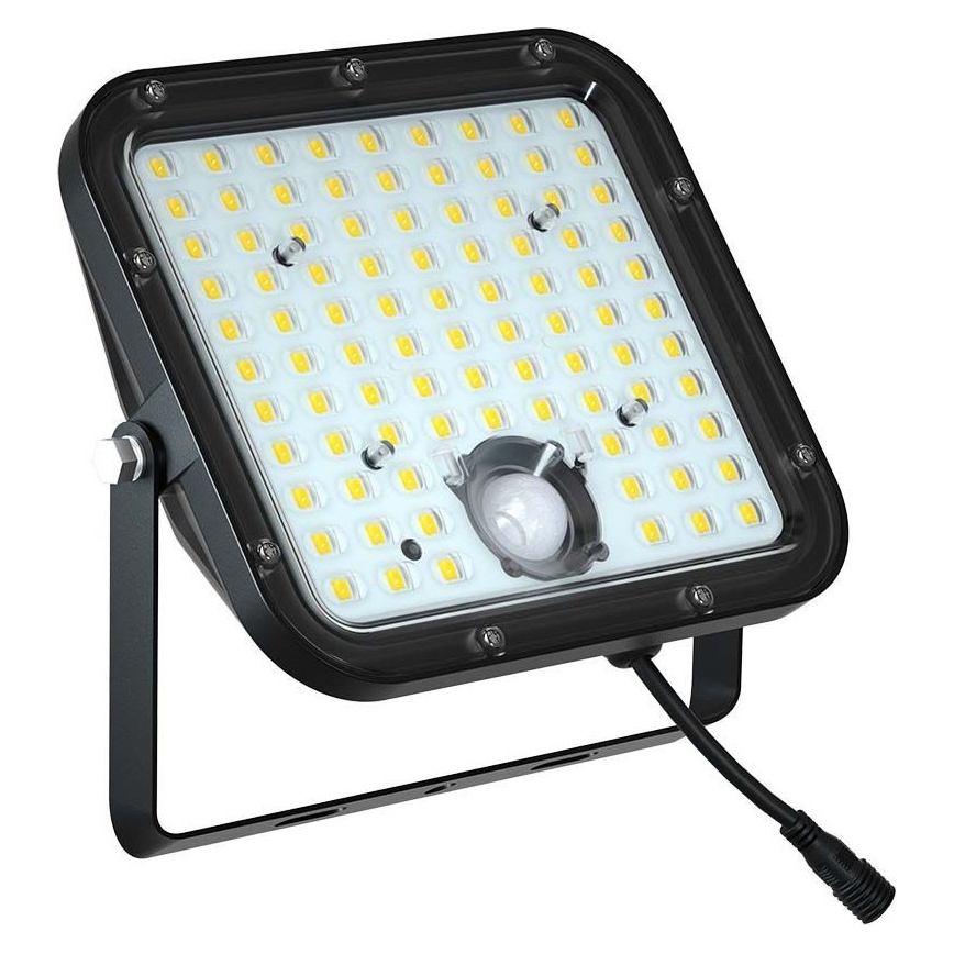 LED Päikesepaneeliga prožektor koos anduriga LED/30W/6,4V 4000K 6000 mAh + kaugjuhtimispult