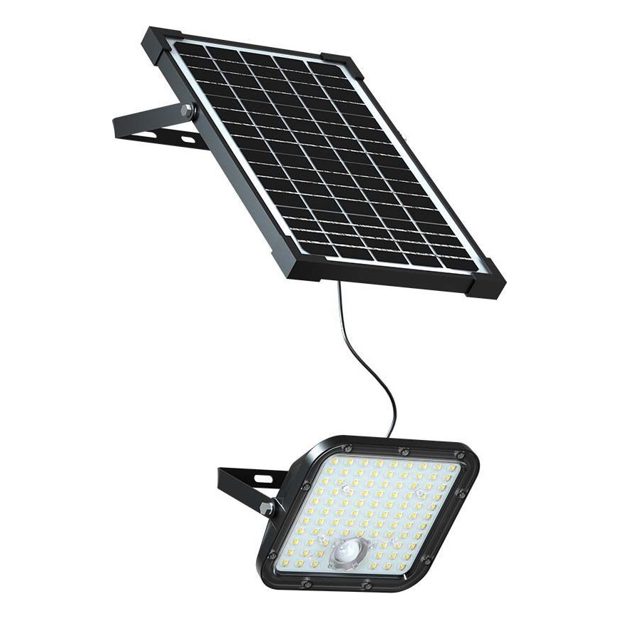 LED Päikesepaneeliga prožektor koos anduriga LED/30W/6,4V 4000K 6000 mAh + kaugjuhtimispult